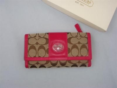 discounted Coach Wallets - 44017 rose pink/aporicot